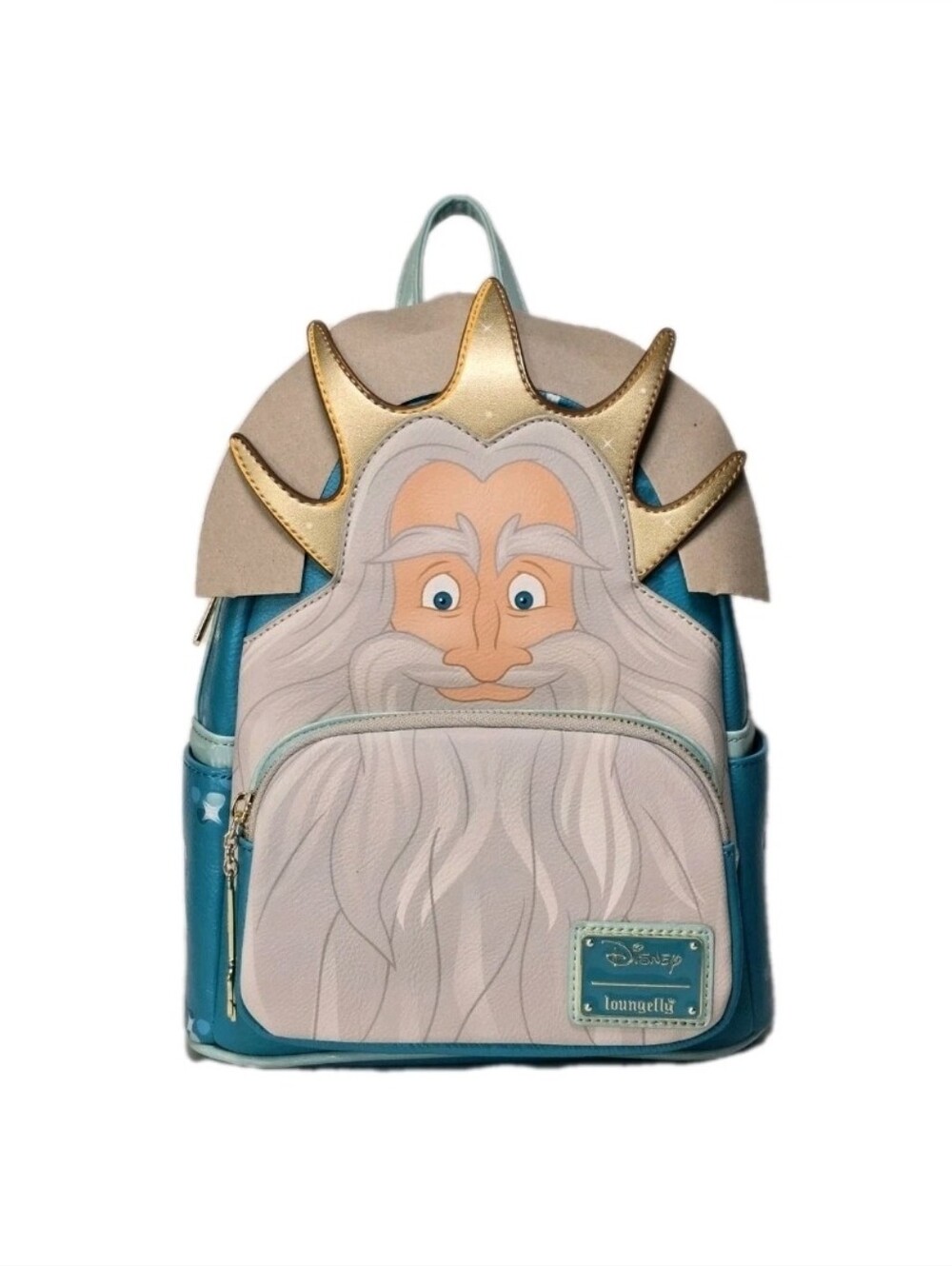 Loungefly Disney Little Mermaid King Triton Cosplay Mini Backpack 2022 Rare NWT